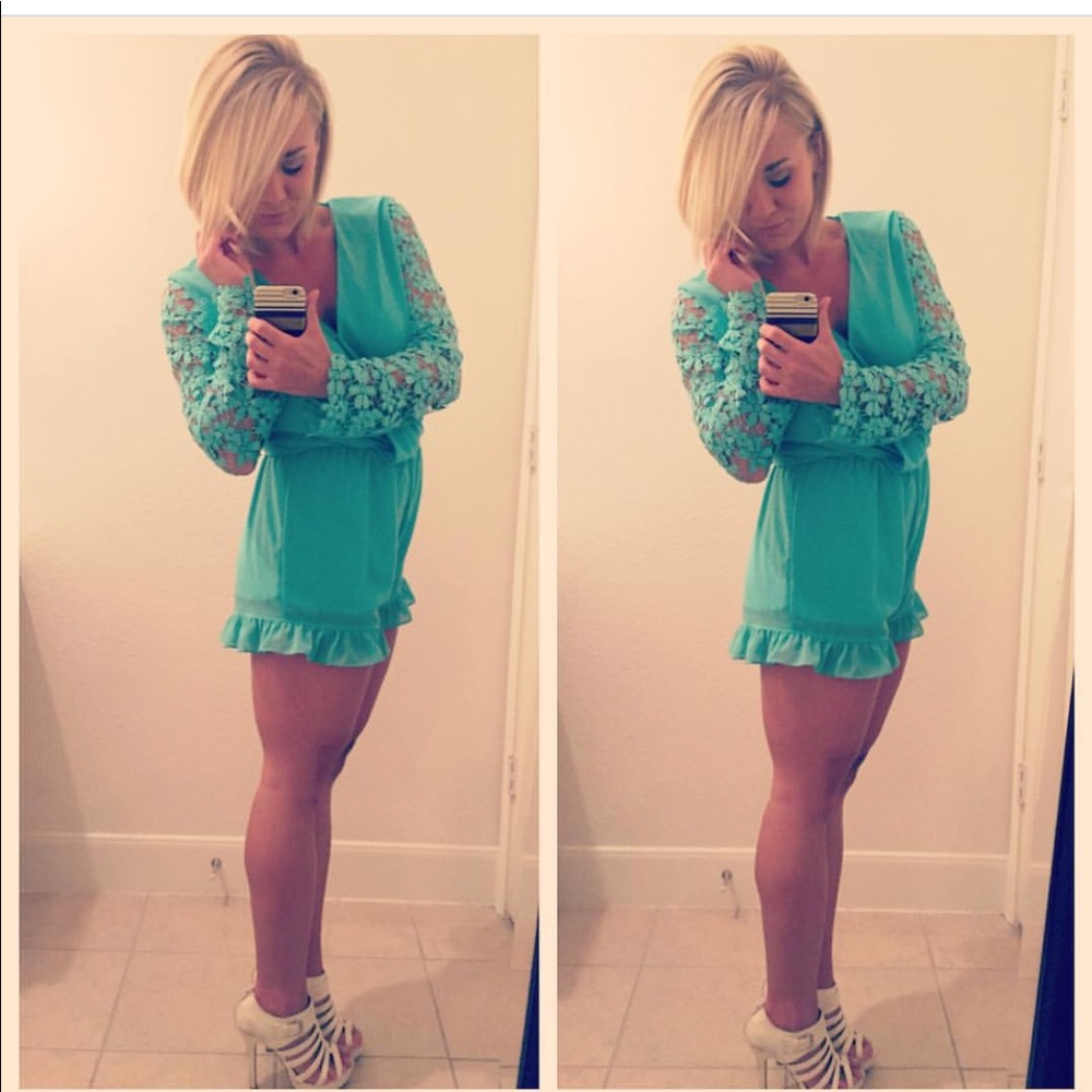Teal romper